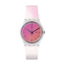 Swatch Ultrafushia Three Hands Ρολόι με Ροζ Καουτσούκ Λουράκι GE719